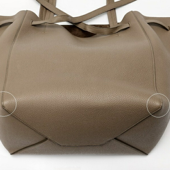 CELINE Gray Leather Tote Bag - Picture 5 of 8